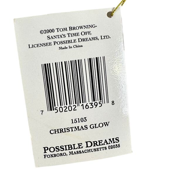Clothtique Possible Dreams 2000 “Christmas Glow” 15103 Santa Figure-Excellent - Picture 3 of 9
